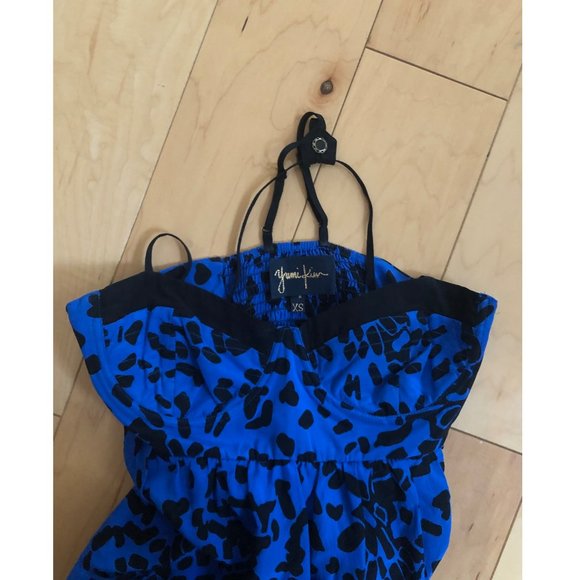 Blue Leopard Silk Dress - Yumi Kim - Picture 3 of 3